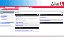 Tablet Screenshot of my.allencc.edu